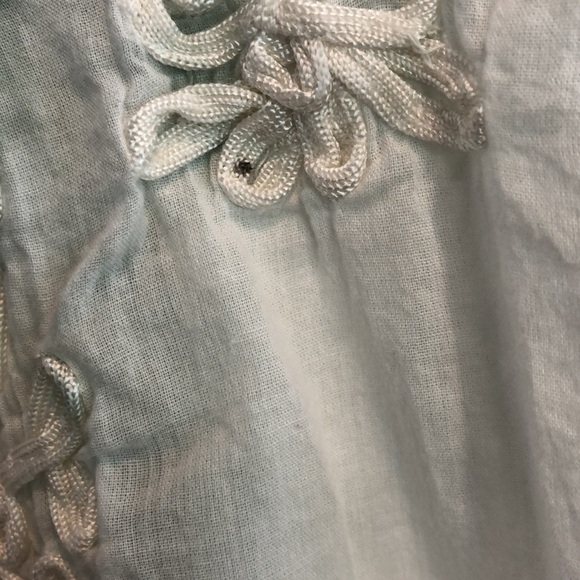 Vintage America Blues boho tie dye top size small sage green and white - Picture 4 of 6
